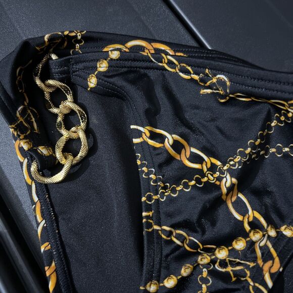 Victoria's Secret Black Chains Equestrian Swim Bottom Small Women's - Picture 6 of 6